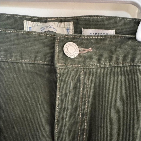 Vintage 2005 Old Navy Olive Corduroy Pants women’s 14 - Picture 3 of 8